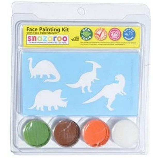 Dinosaur Face Paint Stencils for kids Pack of 6 Designs Easy to use templates
